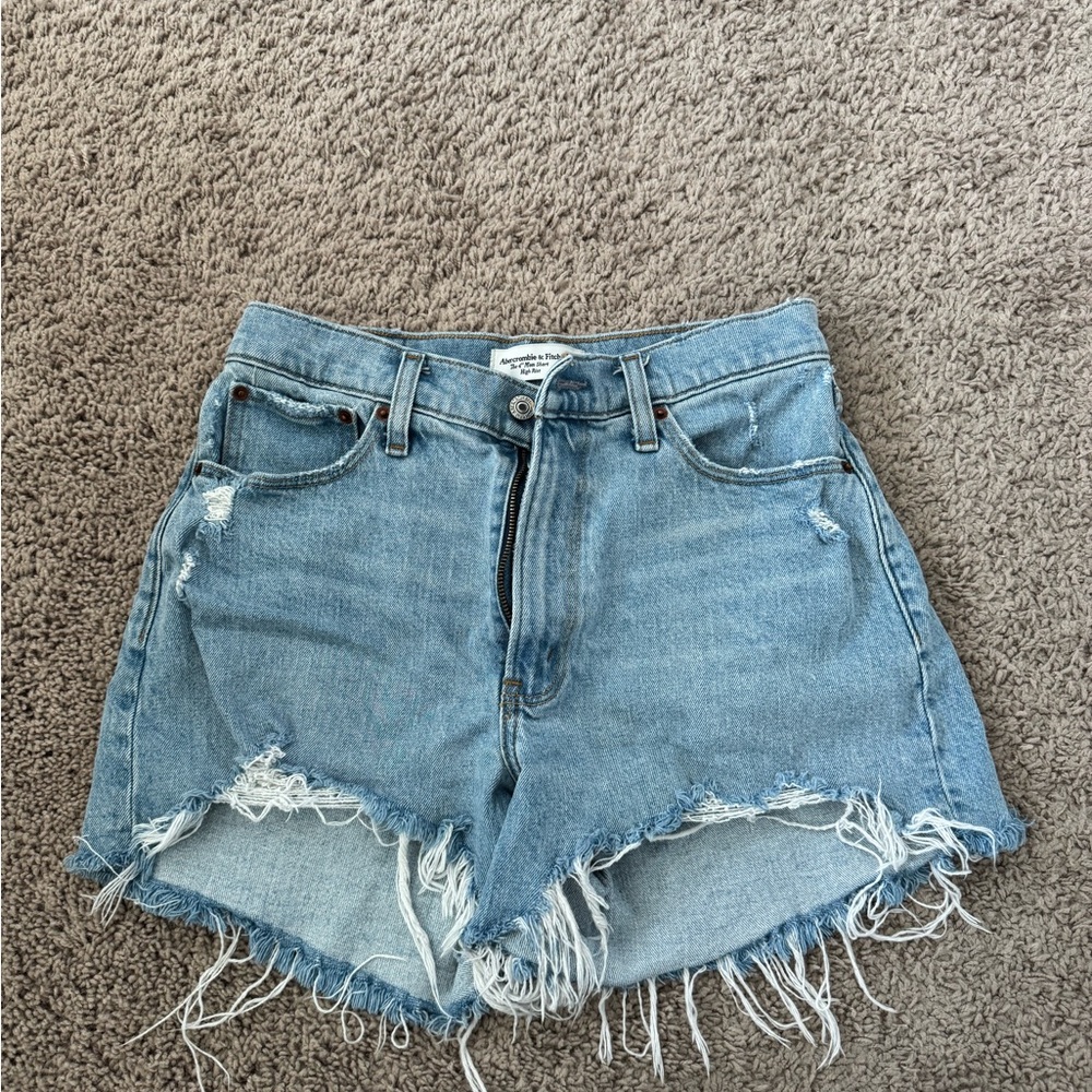 abercrombie curve love jean shorts